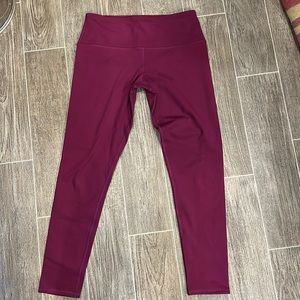 Mia Sport Leggings, Color: Maroon, Size: Kids XL (14/16)